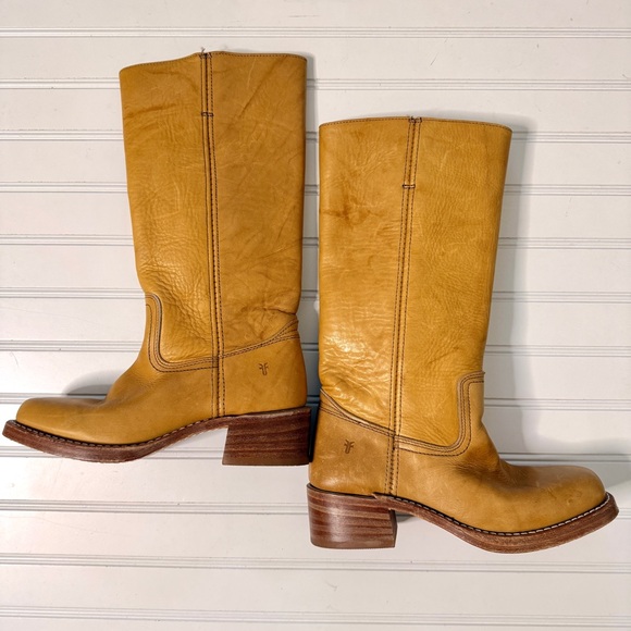 Frye Campus Boots Banana 7 - Picture 2 of 7